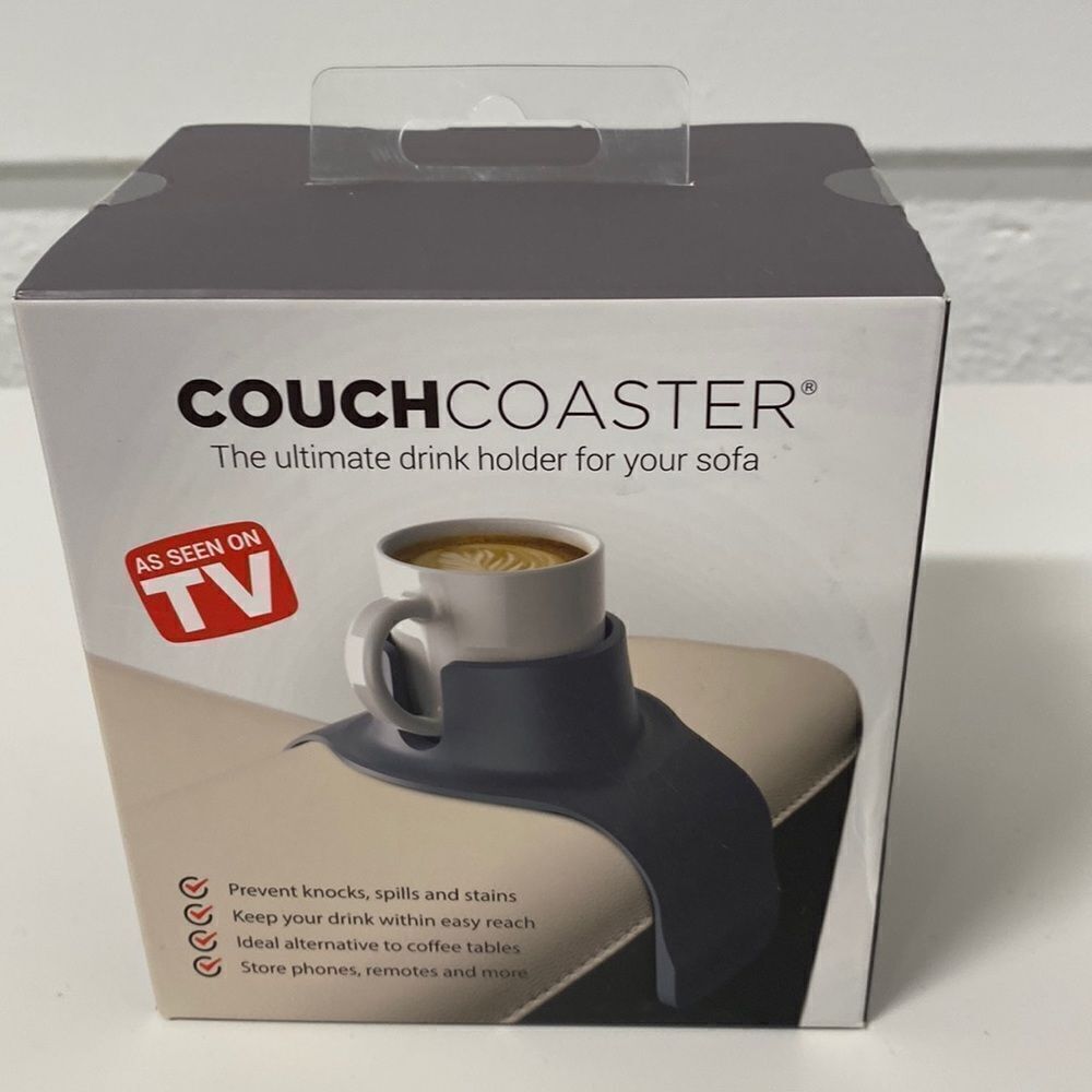 Couch coaster the ultimate drink holder for your soft new